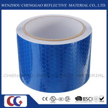 Material de PVC Cinta reflectante azul de advertencia de seguridad (C3500-OXB)